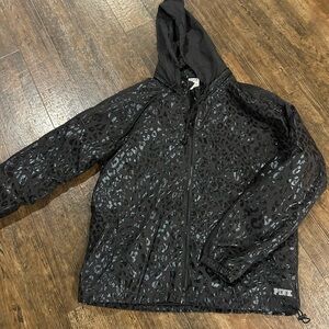 PINK Victoria's Secret Black Leopard Jacket